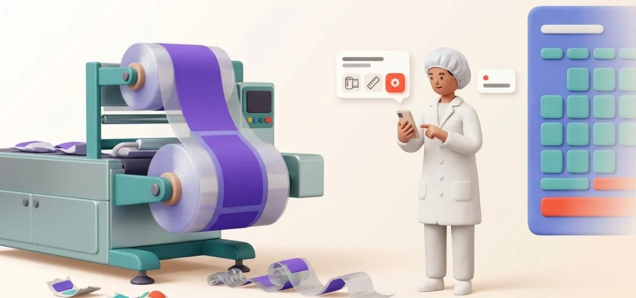 Le film et les étiquettes perdus au réglage sont comptés avec leur cause au lieu de disparaître dans l'écart d'inventaire