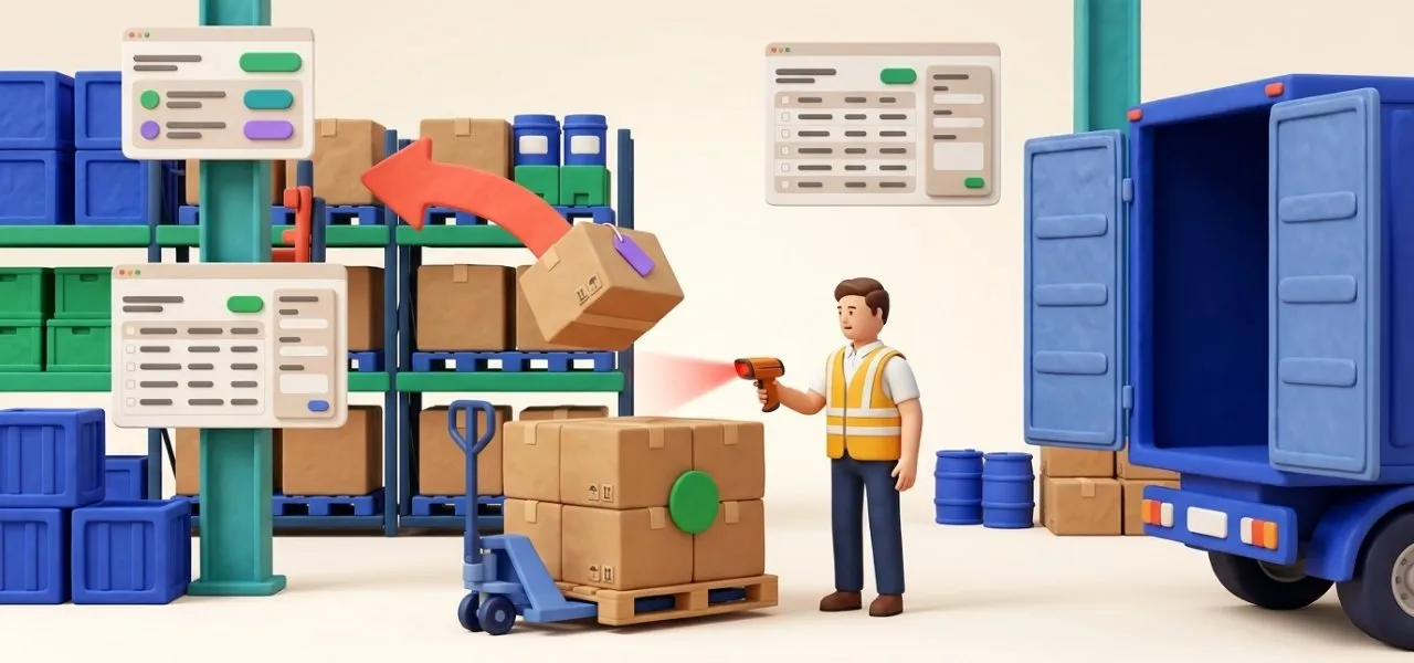 Le scan refuse le carton qui ne correspond pas à la commande avant le chargement du camion