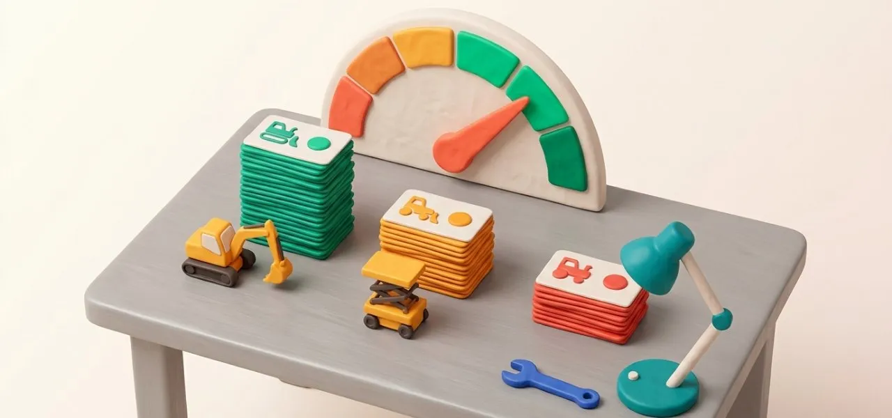 Le nombre d'engins à jour de VGP, d'assurance et de contrôle se lit par famille avant l'audit