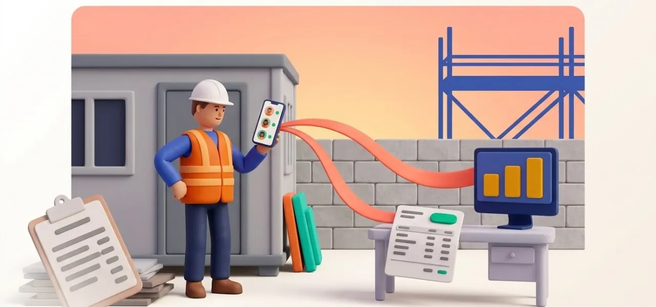 Le pointage du chef d'équipe part une seule fois vers la paie et vers le suivi de marge par chantier