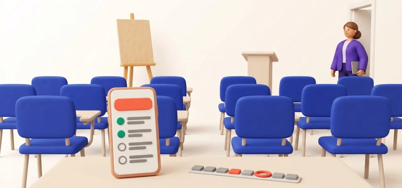 La session sans formateur ni supports est signalée quinze jours avant sur le téléphone de la coordinatrice
