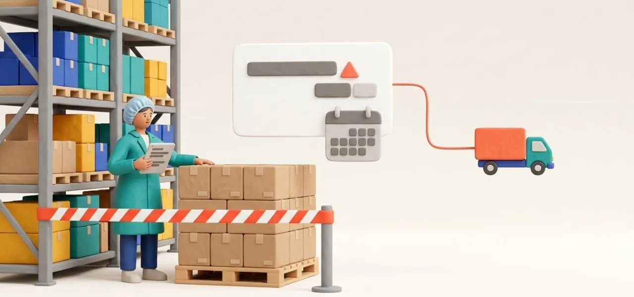 L'écart avec la commande est signalé au réceptionnaire et au fournisseur avant la mise en stock