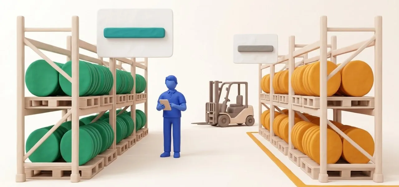 Le stock disponible à la vente se calcule sur les lots libérés, distincts des lots en quarantaine