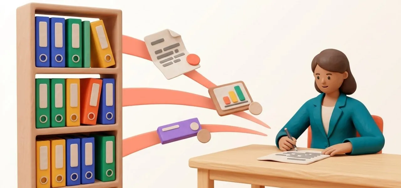Missions comparables, livrables produits et modèles validés arrivent sur la table au moment d'écrire la proposition