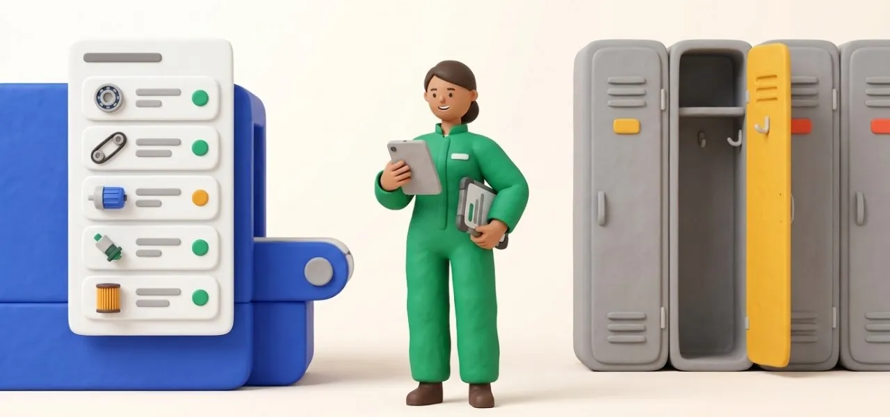 La nouvelle technicienne lit sur le flanc de la machine tout ce qui a été fait, essayé et remplacé