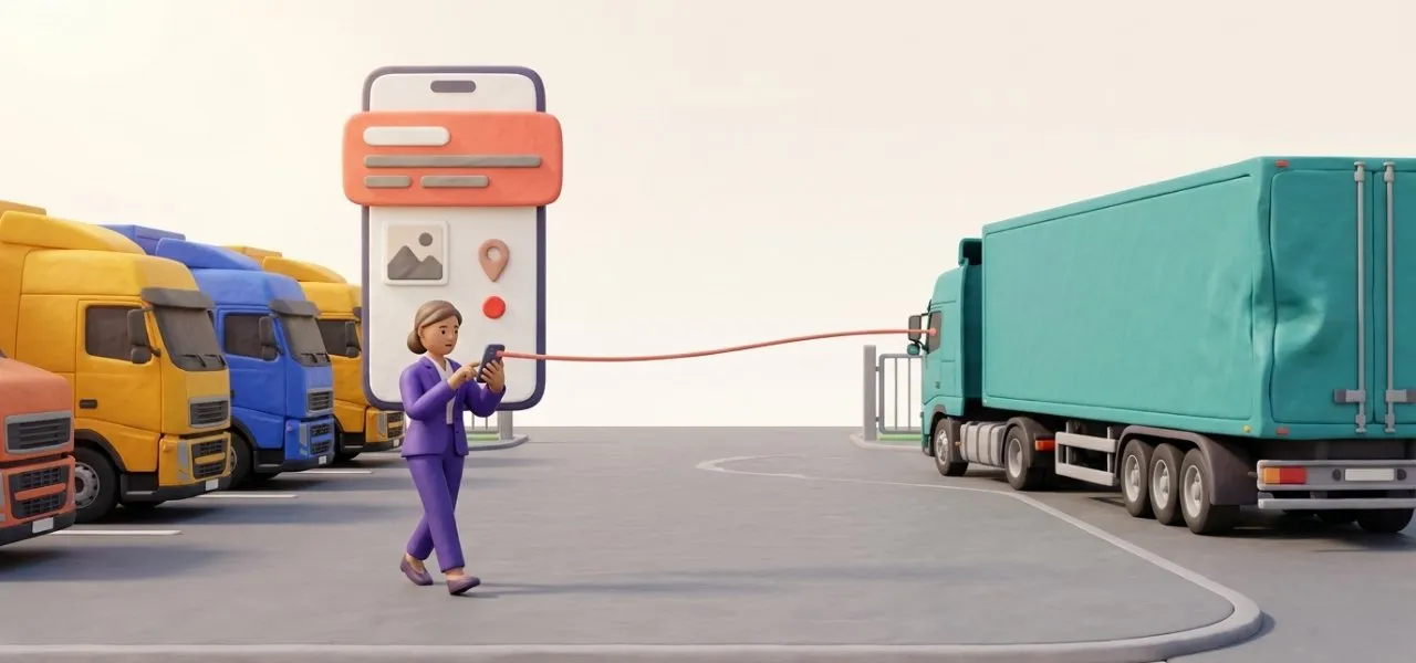 La déclaration faite depuis la cabine arrive sur le téléphone de la responsable QHSE avec le lieu, la photo et la gravité