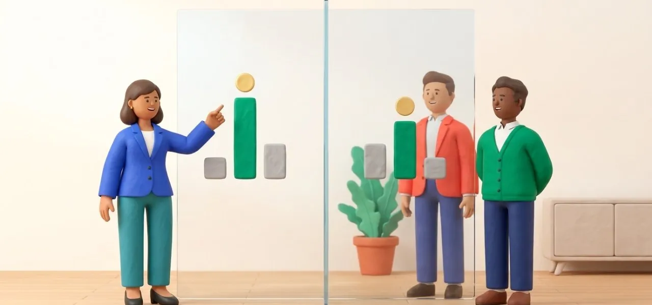 Le delivery, le commerce et la finance regardent le même indicateur de part et d'autre d'une vitre