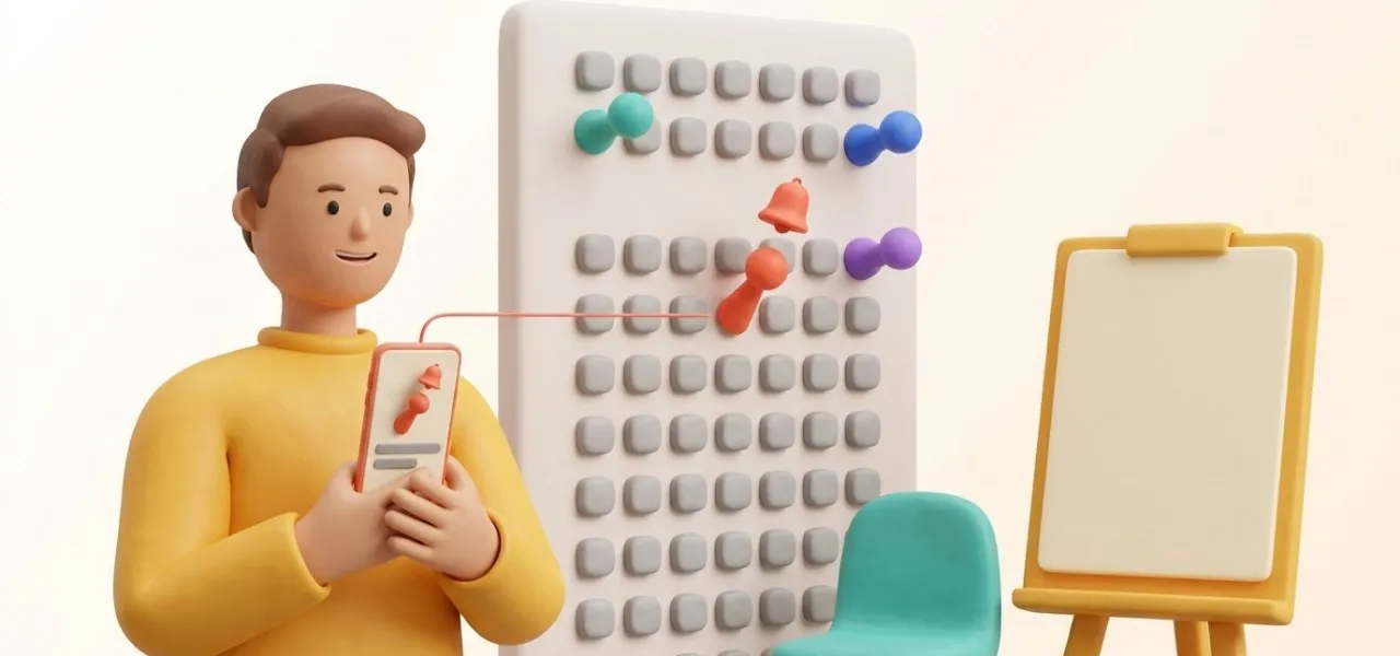Sur le mur des échéances, la formation qui arrive à son terme se signale sur le téléphone du responsable RH