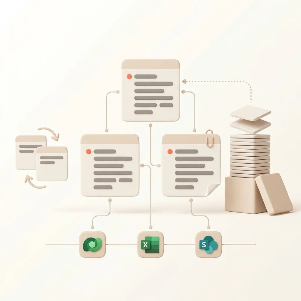 Trois tables reliées entre elles dans Dataverse, des doublons fusionnés, un historique importé par lots et un document rattaché à une fiche