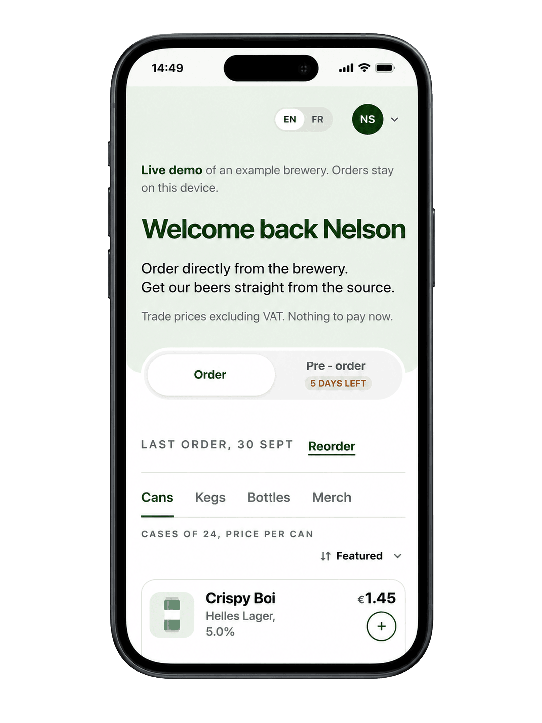 iPhone mockup