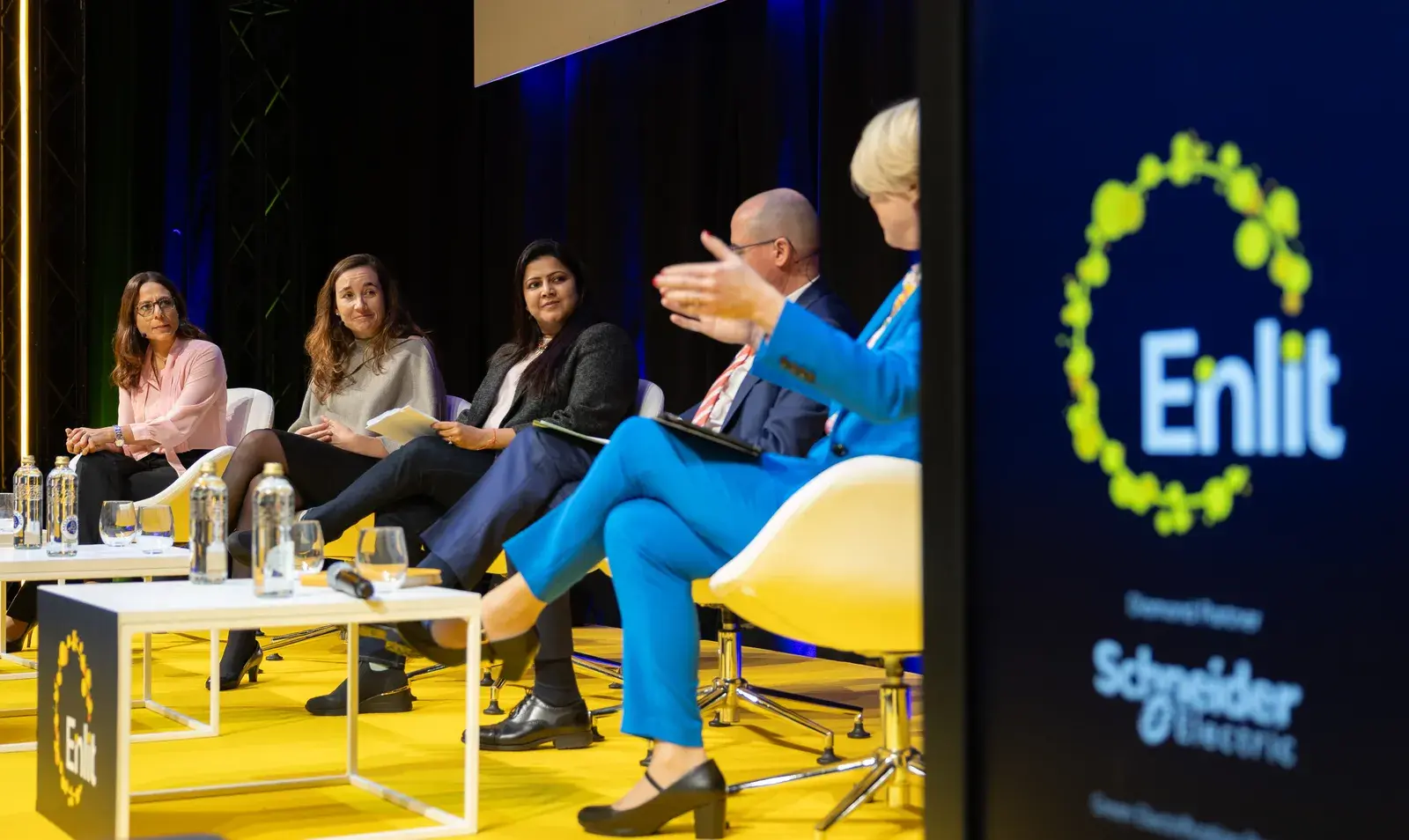 Panel discussion on a Summit stage at Enlit Europe