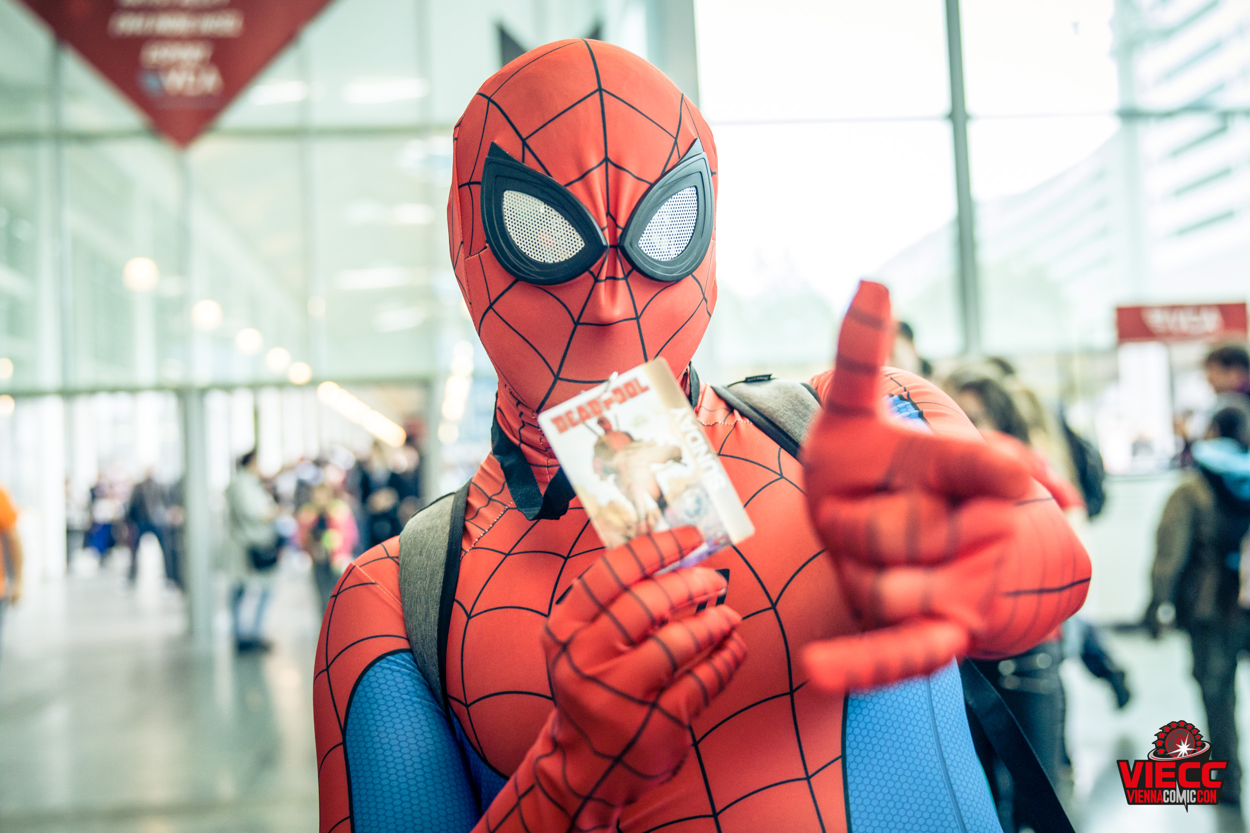Cosplayers on the exhibition floor at VIECC Vienna Comic Con