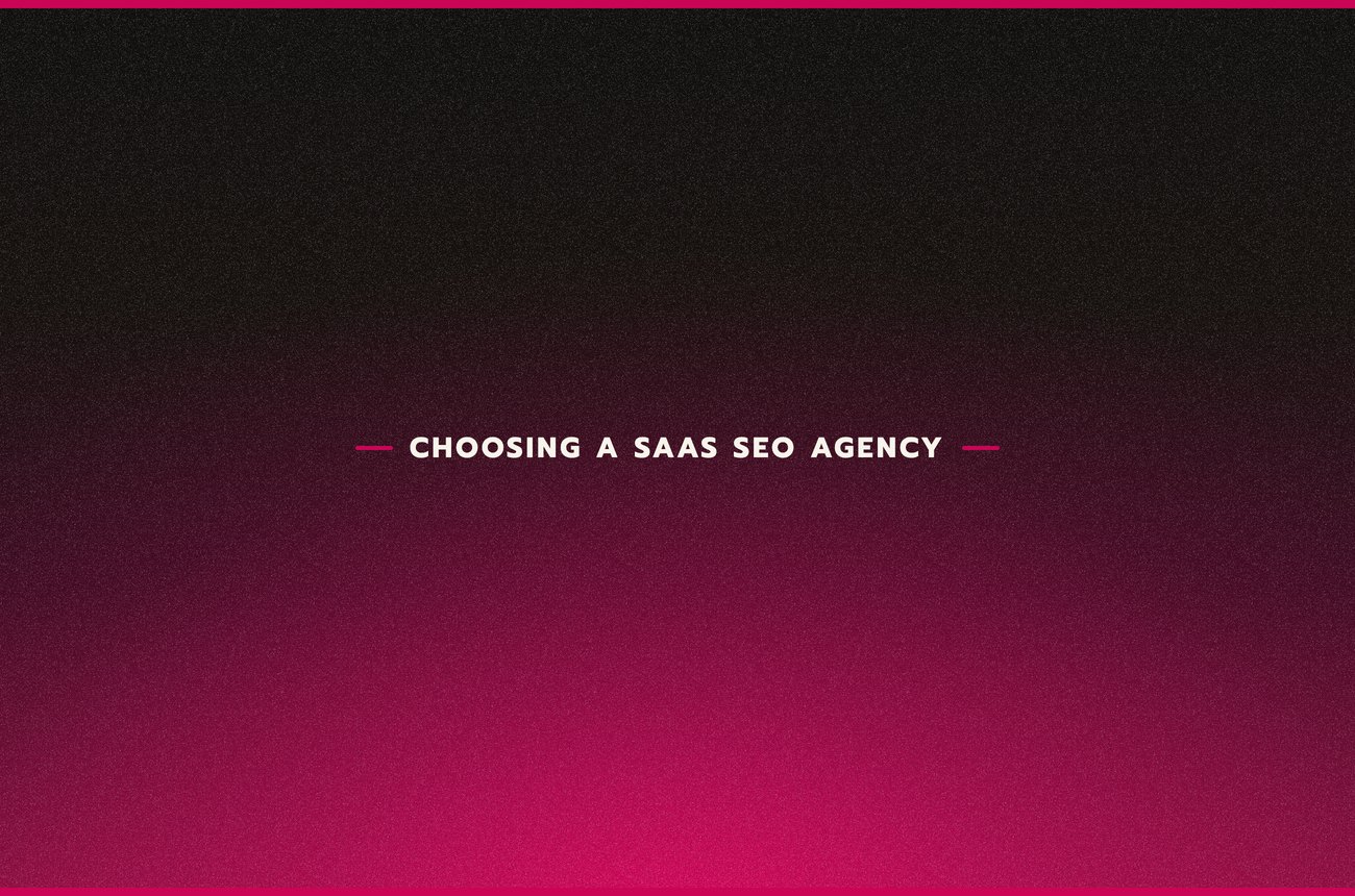 Shortlisting a SaaS SEO agency is hard because what you see might not reflect how the engagement will look in practice.