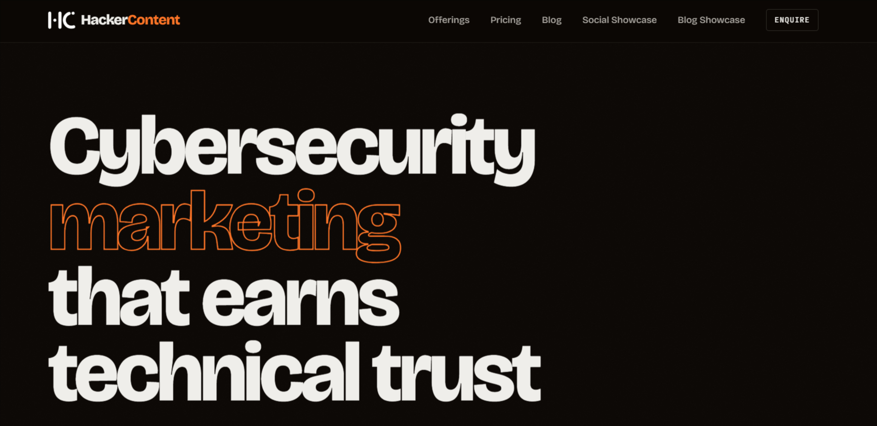 HackerContent homepage