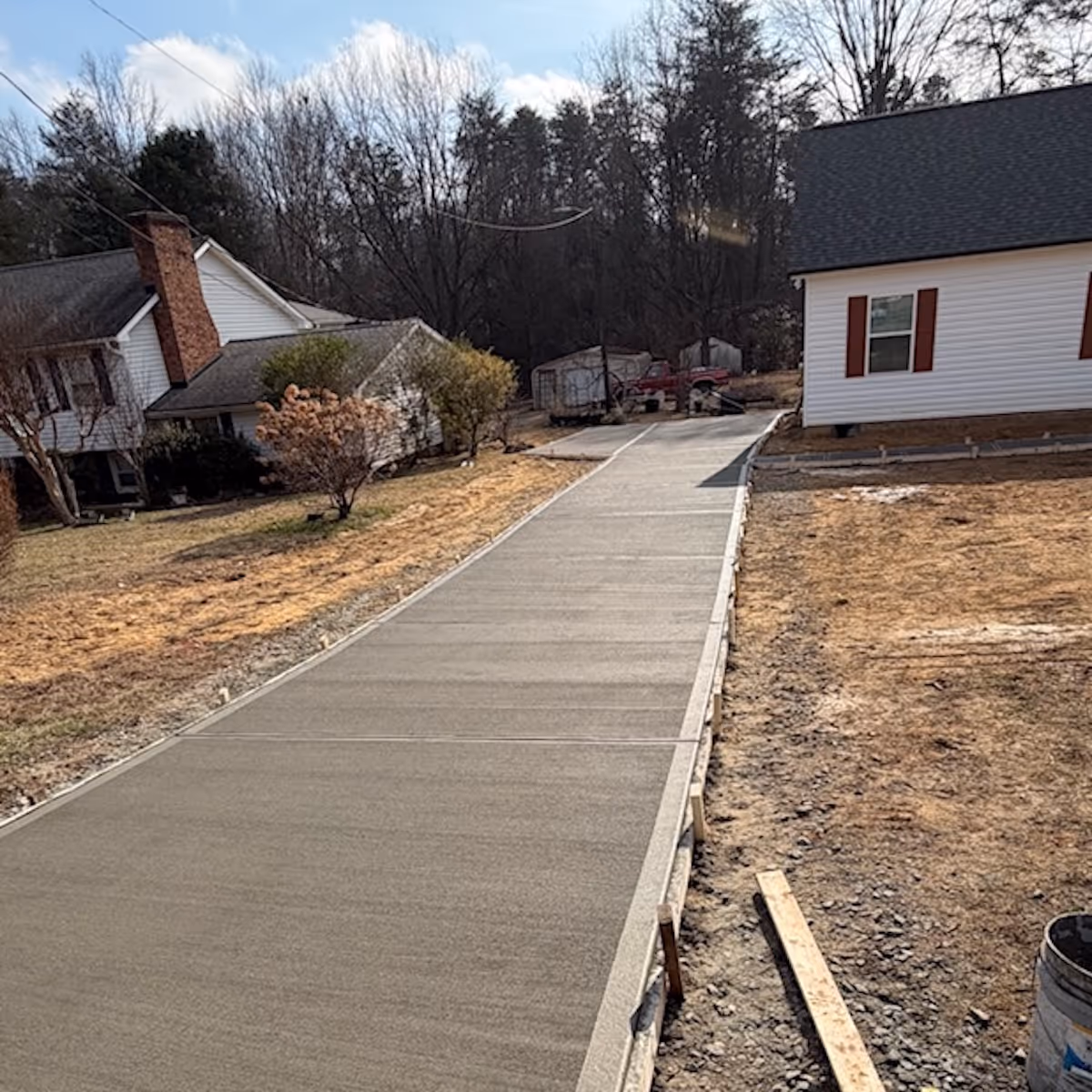 Durable concrete construction project completed by Landa Construction Services in North Carolina