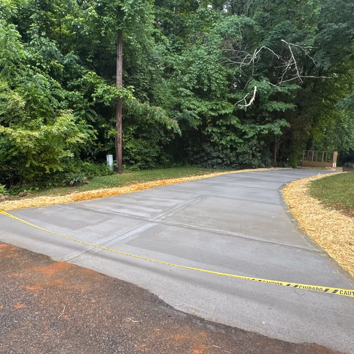 Freshly poured concrete surface with smooth finish and professional craftsmanship near me