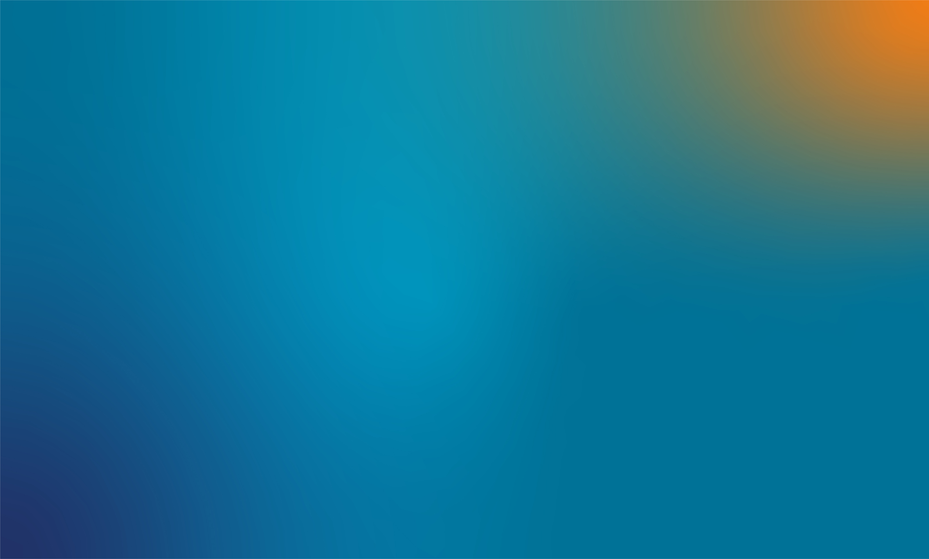 Blau-orange verlaufender Farbverlauf mit verschwommenen Kreisen, abstrakter Hintergrund.