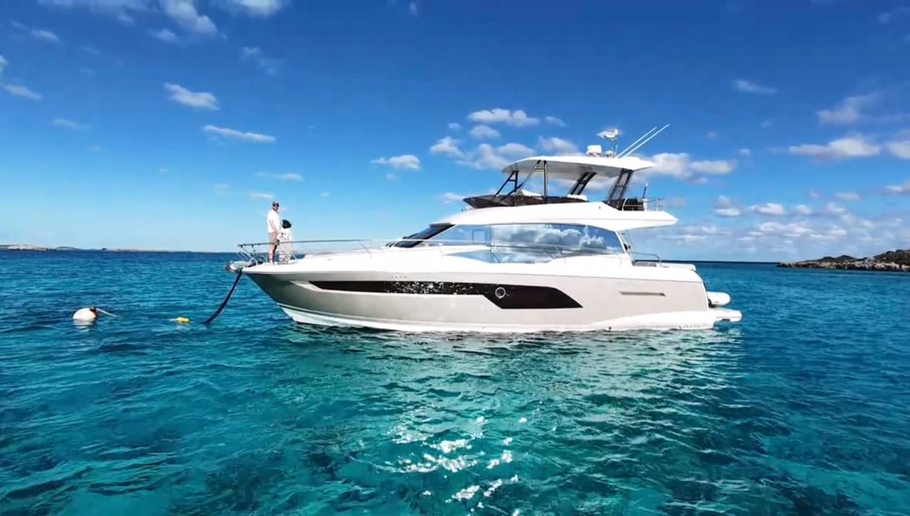 SEVEN yacht deck with luxury outdoor seating area