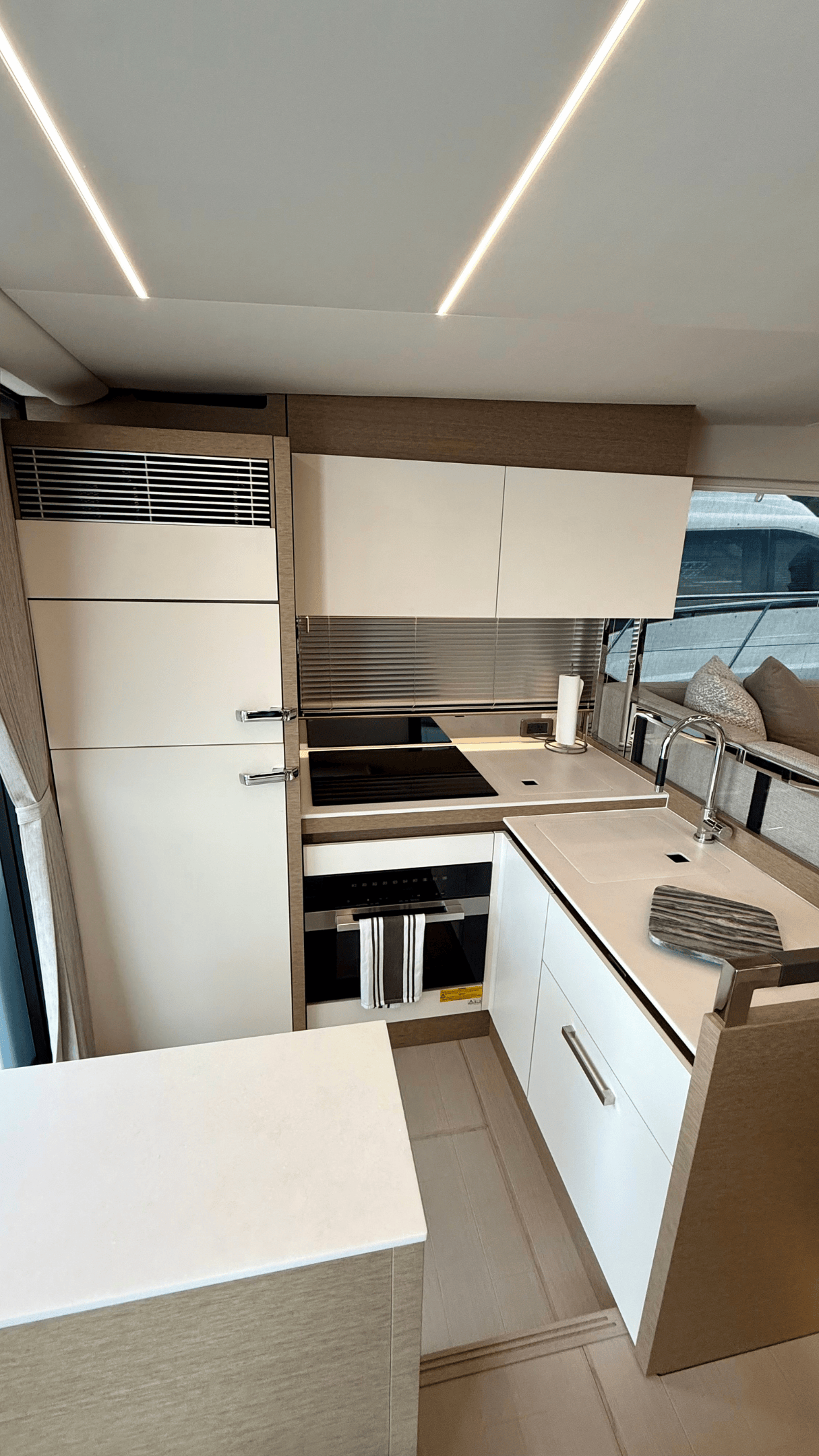 SEVEN luxury yacht night view exterior lighting