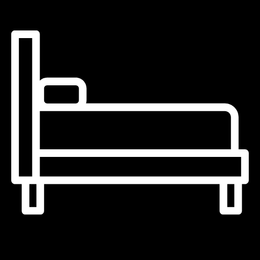 Bed icon representing cabin accommodation on SEVEN