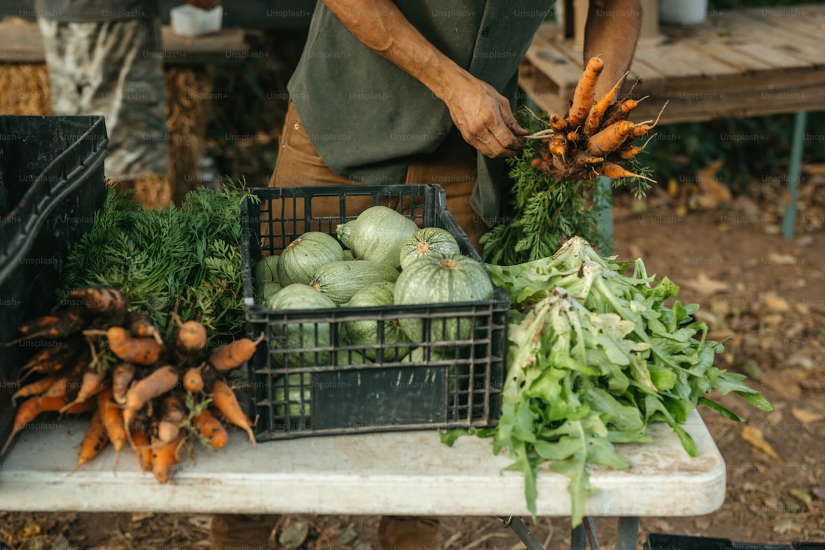 Fresh produce and artisan goods at the Laguna Beach Farmers Market on a Saturday morning