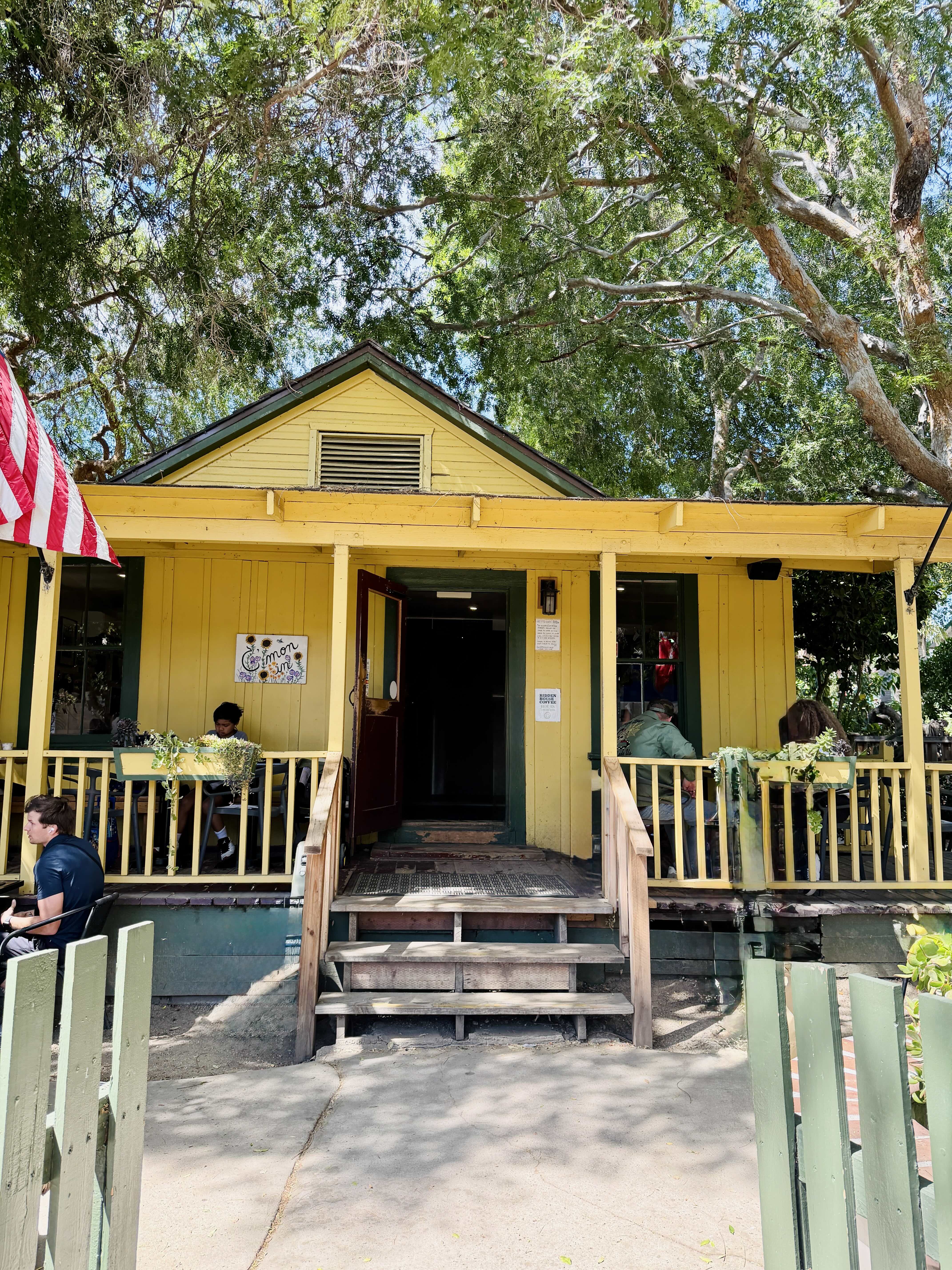 Hidden House Coffee exterior on Los Rios Street in San Juan Capistrano
