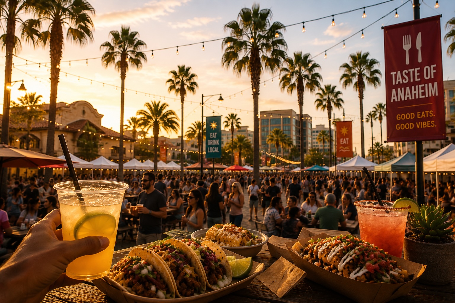 Beachfront evening gathering with live music at Surf City Nights on Huntington Beach Pier