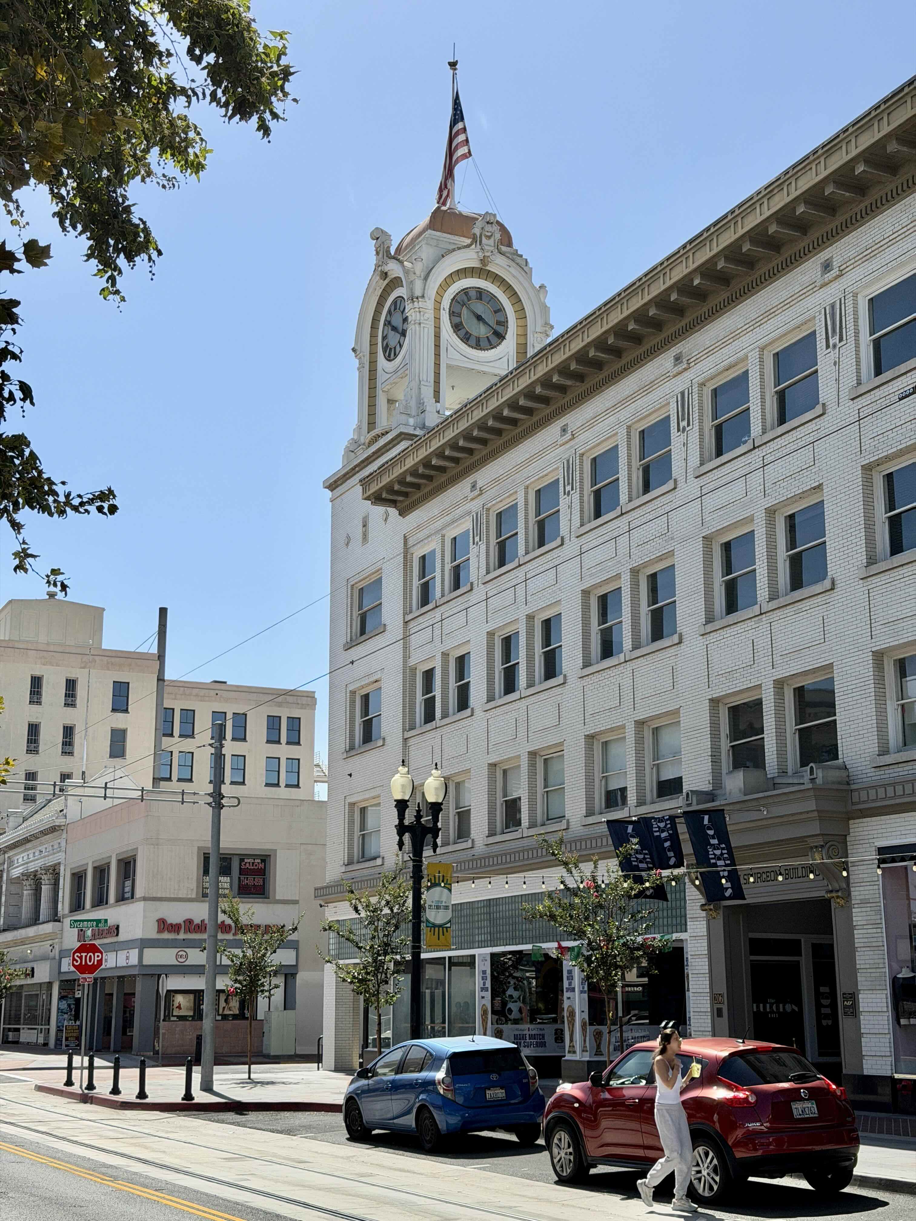 4th Street in Downtown Santa Ana — the historic Calle Cuatro corridor, a walkable stretch of restaurants, bars, and coffee shops.