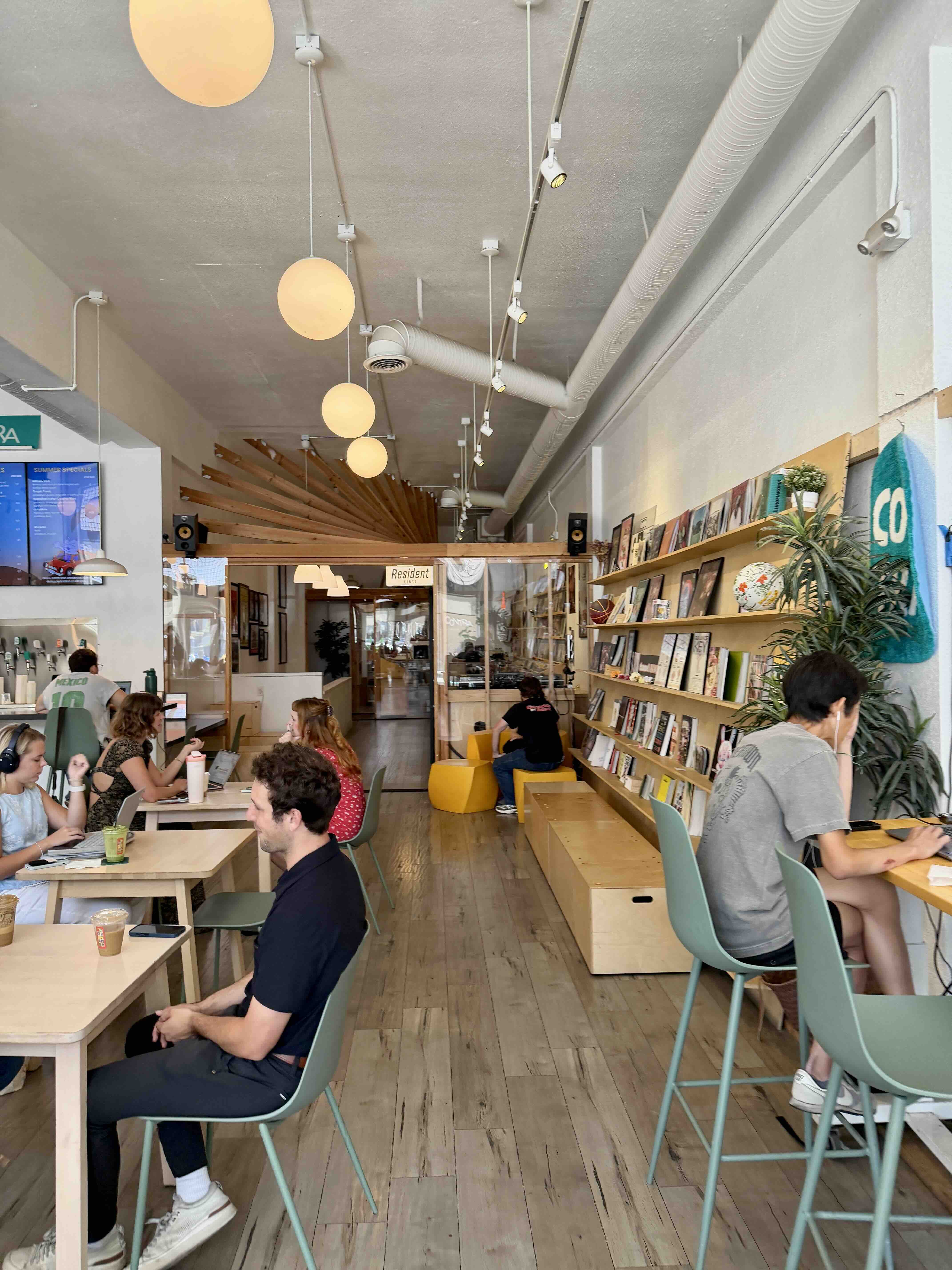 Interior of CONTRA Coffee & Tea in Old Towne Orange.