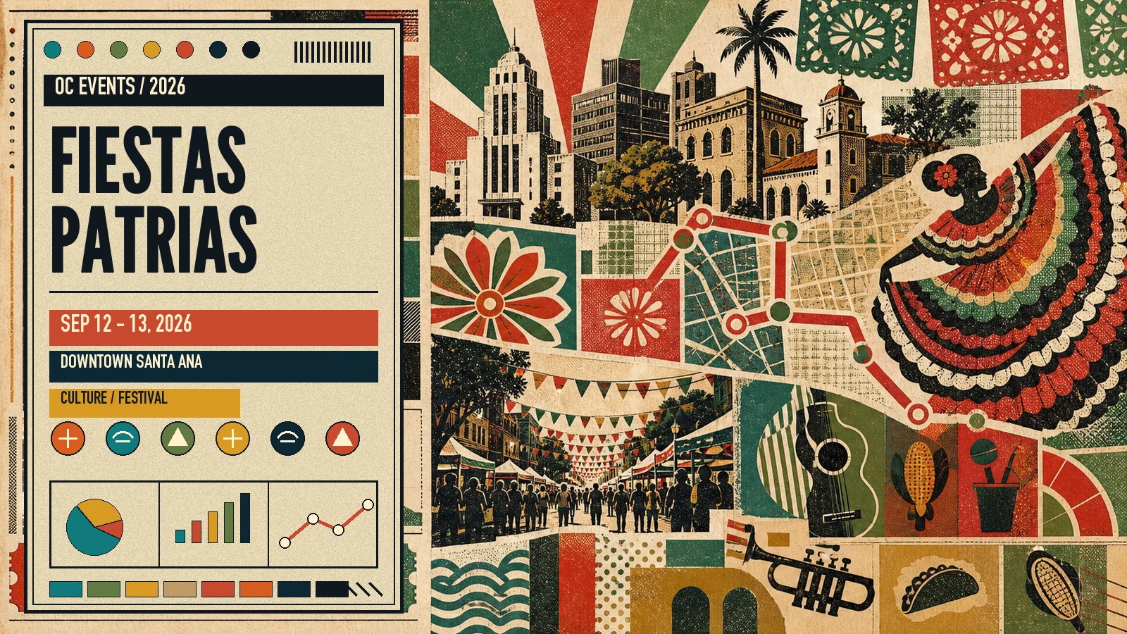 Fiestas Patrias in Downtown Santa Ana: two-day Hispanic and Latino heritage celebration with parade, El Grito, and live music.