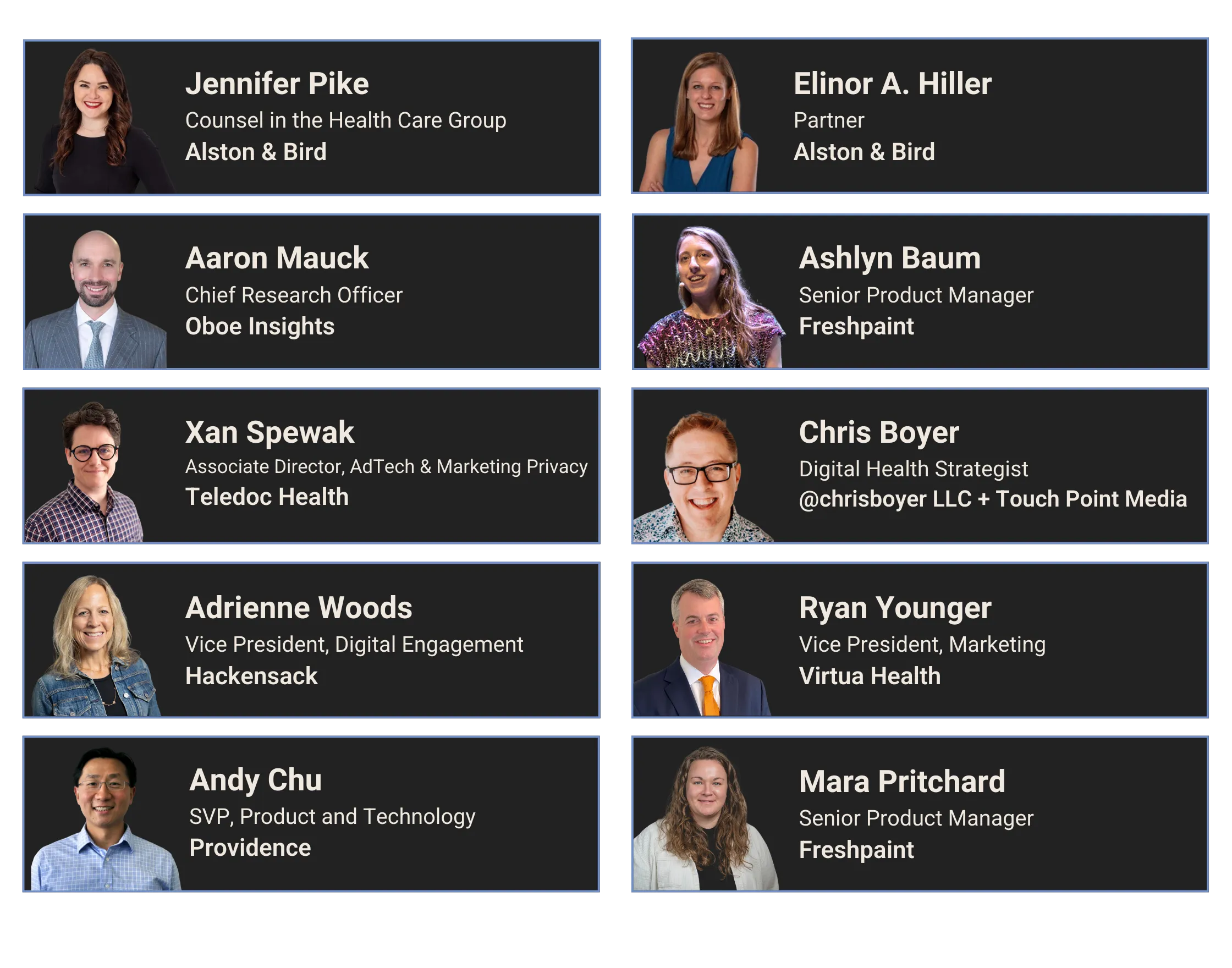 Speaker Lineup