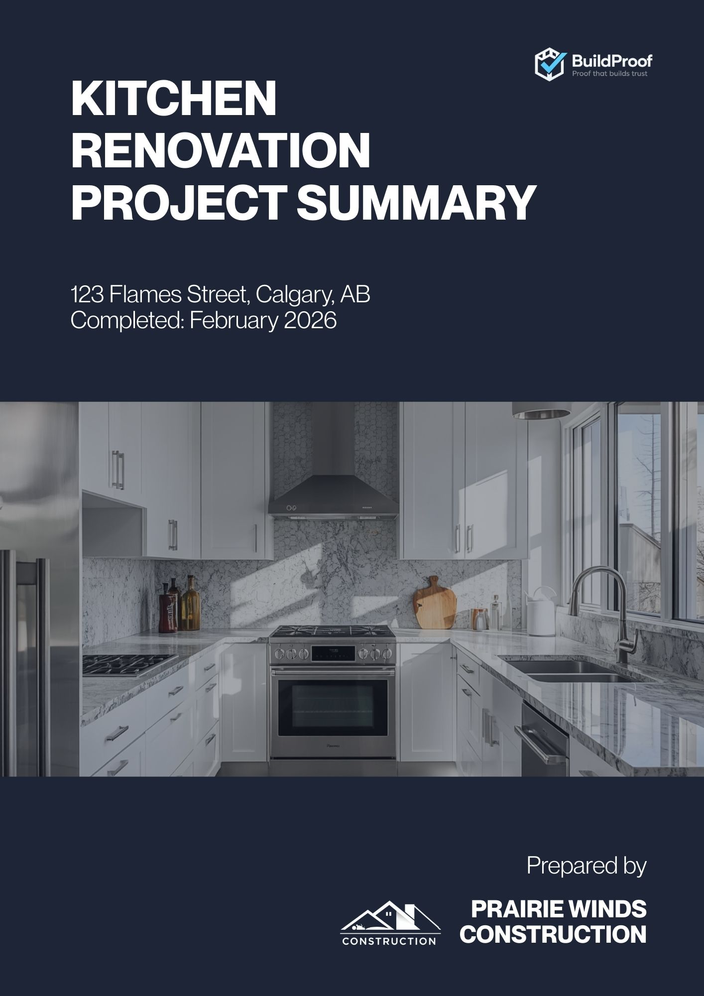 image of completed inspection report (for a home inspector)