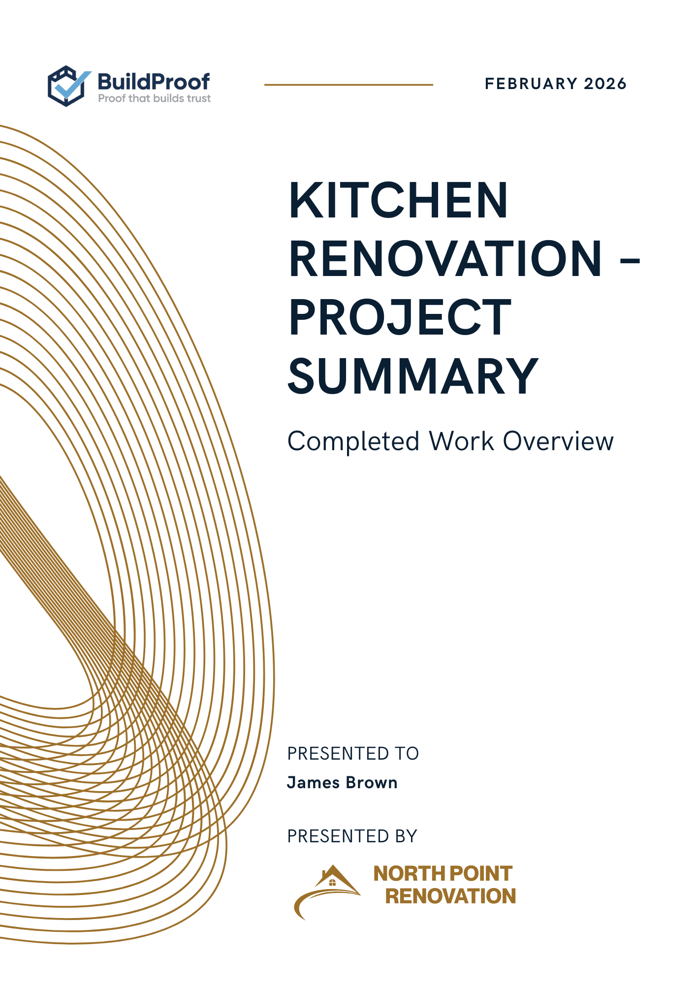 image of completed inspection report (for a home inspector)