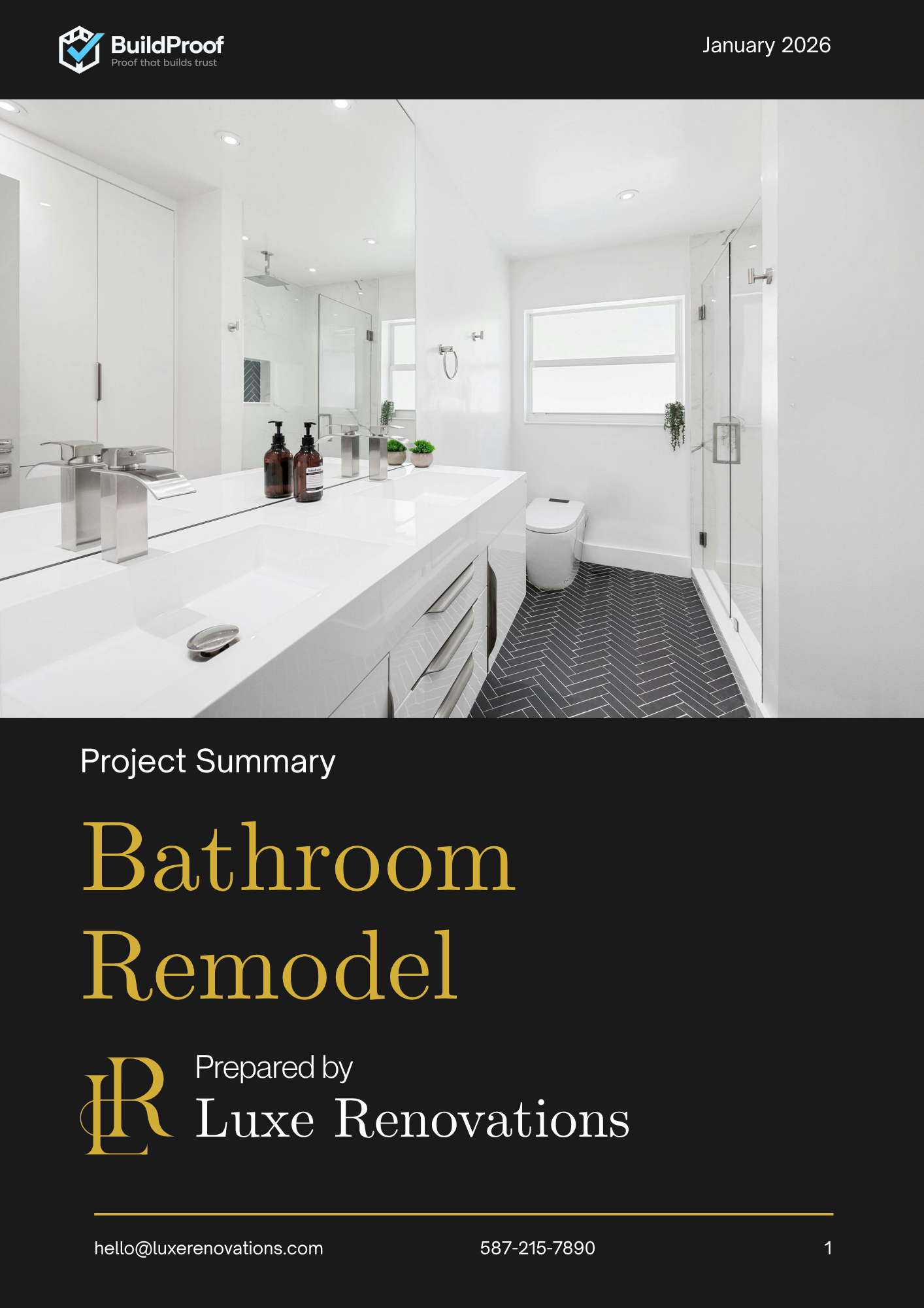 image of completed inspection report (for a home inspector)