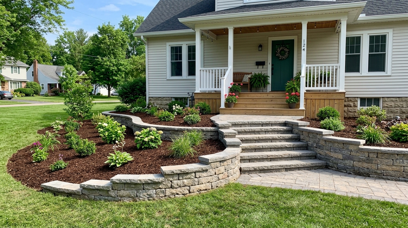 Fire feature outdoor build