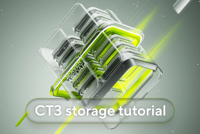 CT3 Cloud file storage flow: client-side encryption, chunk distribution across miner nodes, and NFT key minting to the user's wallet.