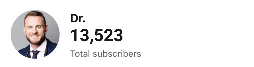 Dr. Moeller before - 13K subscribers