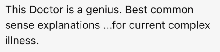 Patient comment screenshot 3