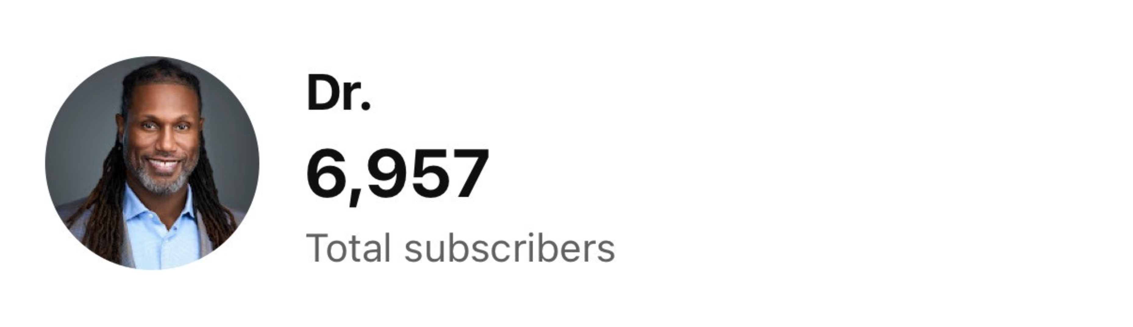 Dr. Jones YouTube after DMV - 6,153 subscribers