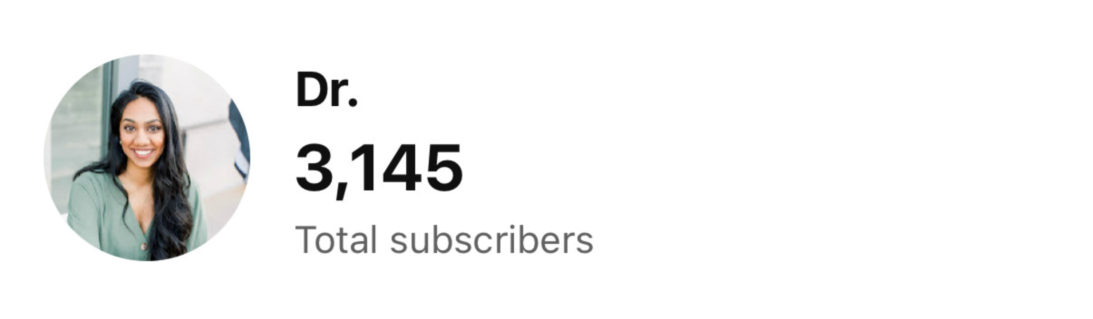 Dr. Bala after - 3K subscribers