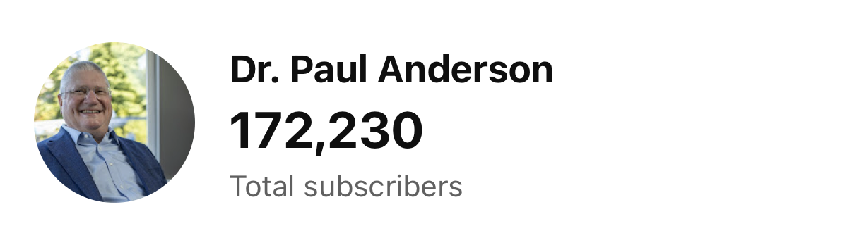 Dr. Anderson YouTube subscribers after DMV - 171K+