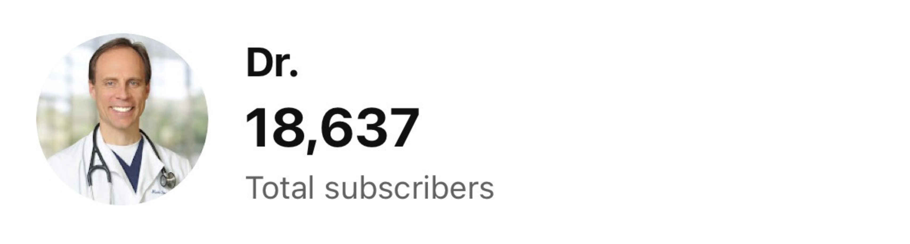 Dr. Stengler after - 17.9K subscribers