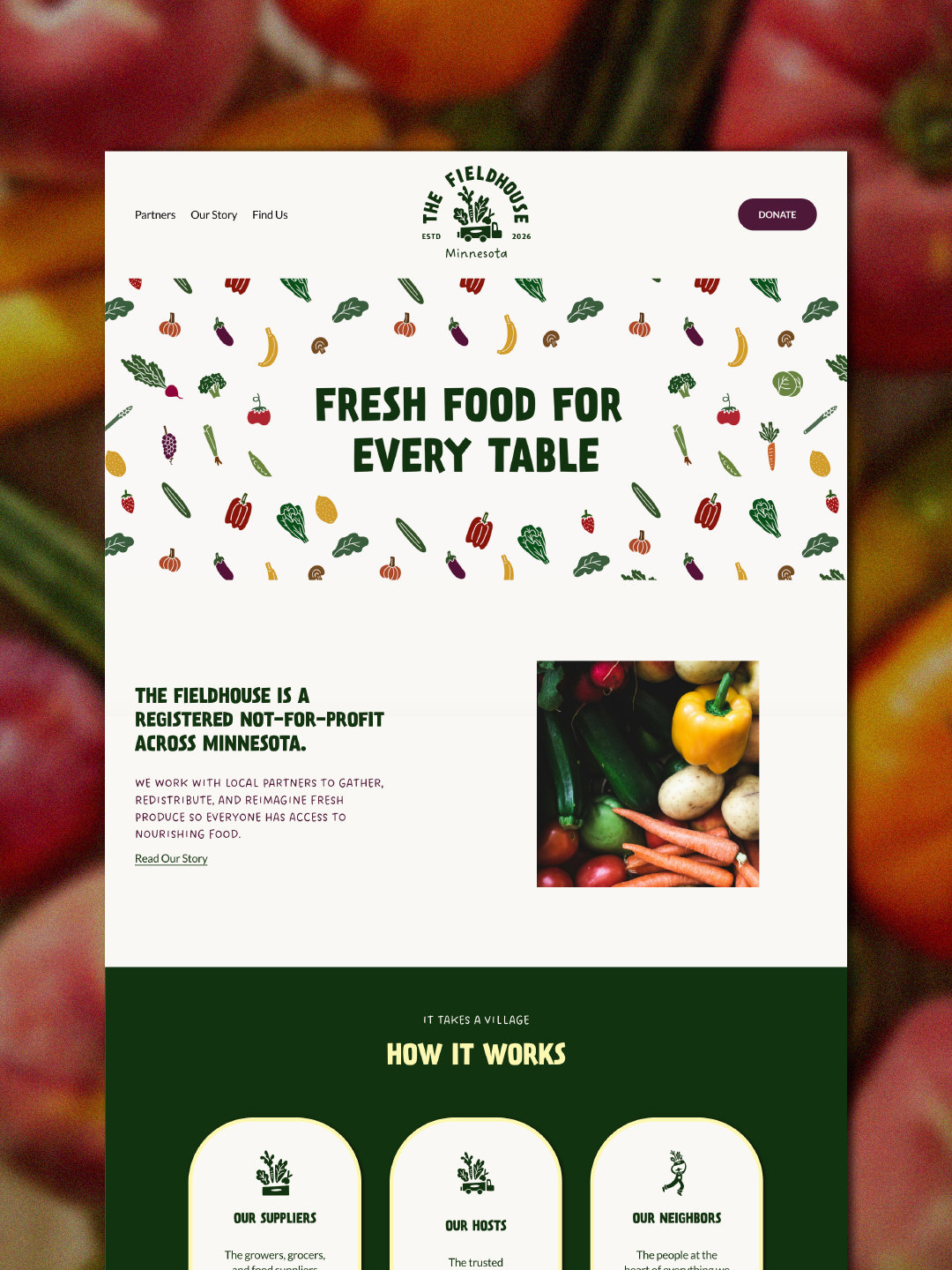 Website design for U.S. nonprofit organization — Delalonde Studio