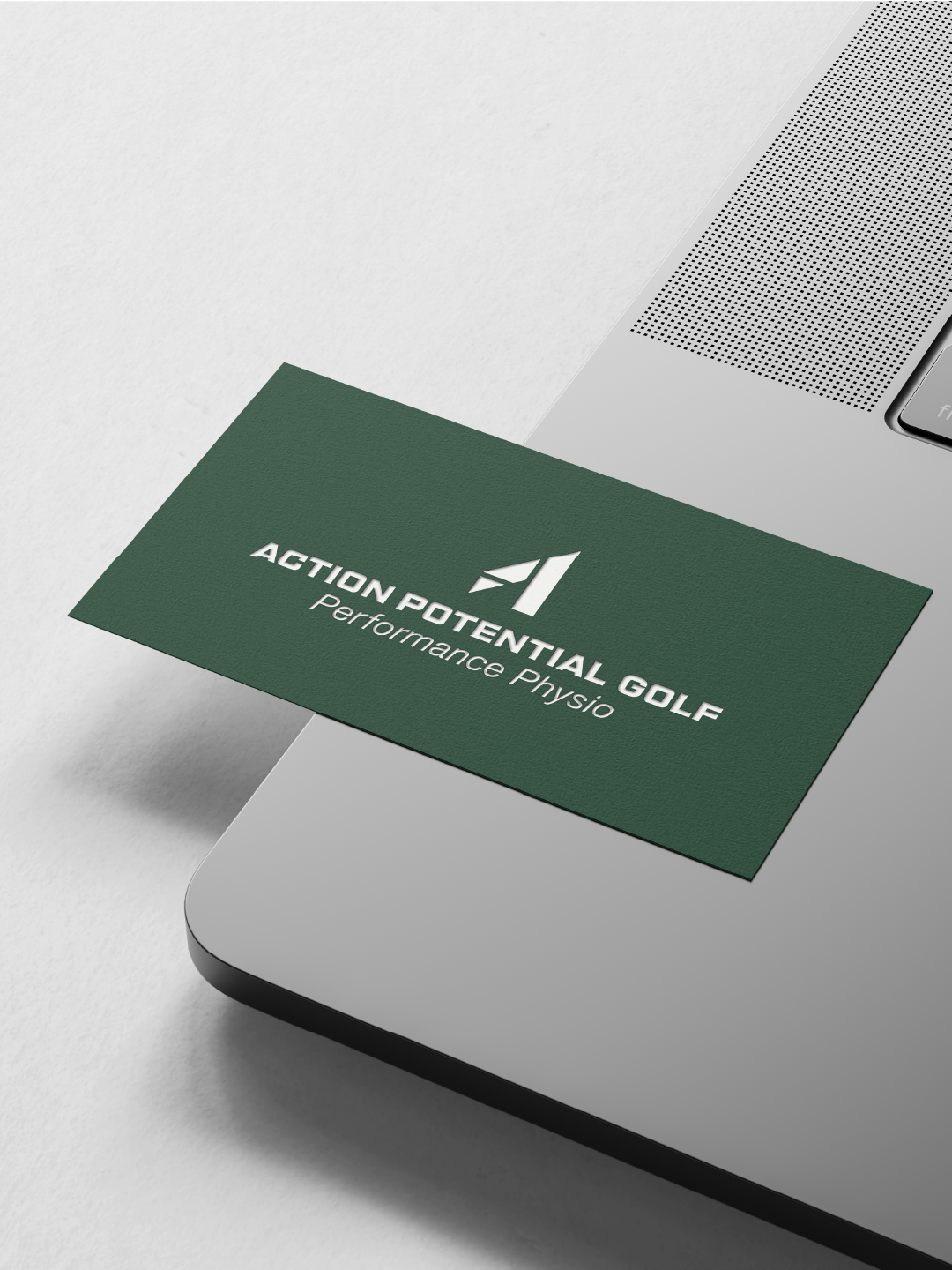 Business card design for Vancouver golf physiotherapy clinic brand identity