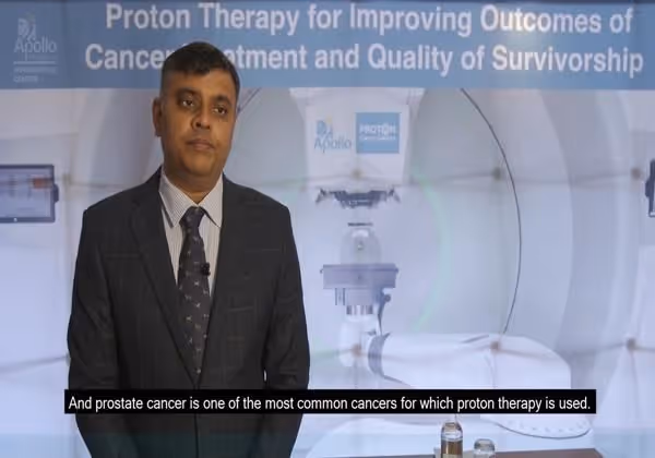 Dr. Srinivas Chilukuri explains proton therapy for cancer patients at Apollo Proton Cancer Centre, Chennai