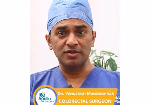 Dr. Venkatesh Munikrishnan shares first-line lifestyle tips for managing hemorrhoids, including diet and hydration advice
