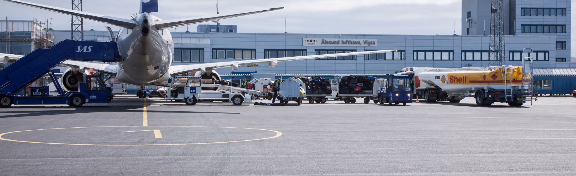 Fraktområdet ved Ålesund lufthavn Vigra