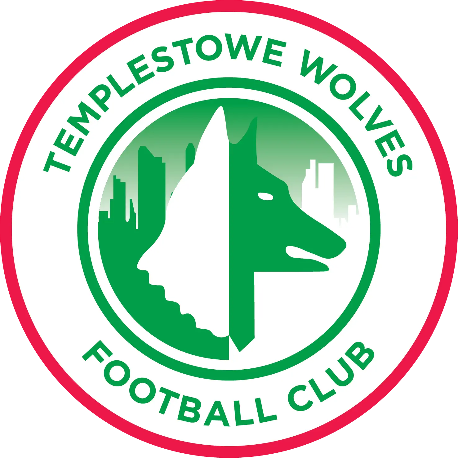 Templestowe Wolves Football Club logo, Australian football club crest.