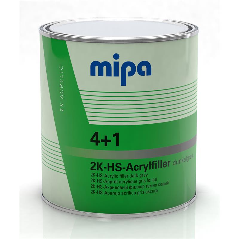 MIPA 4+1 ACRYLFILLERdonkergrijs - 3L