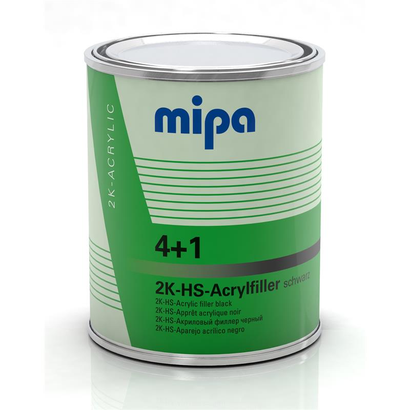 MIPA 4+1 ACRYLFILLER zwart -1L